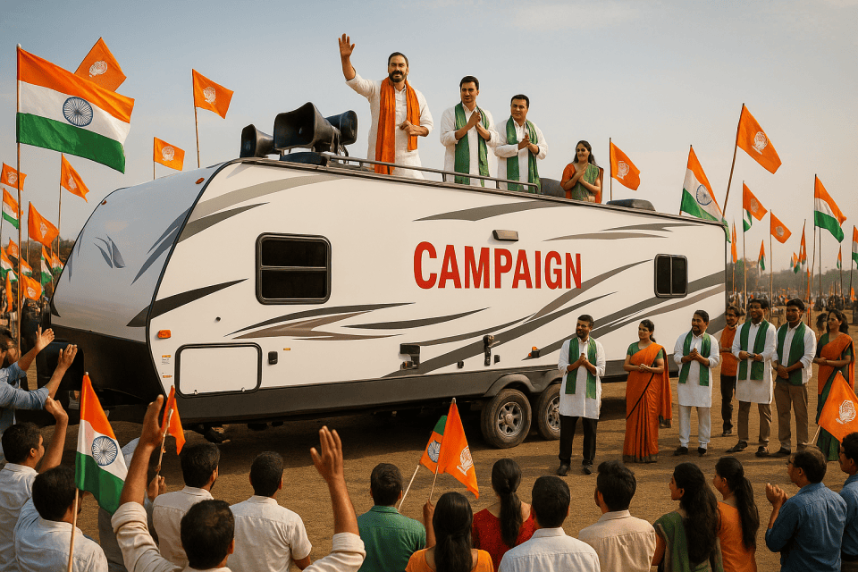 India’s Campaign Trail, Upgraded: How Custom Campers Can Support Modern Election Strategies